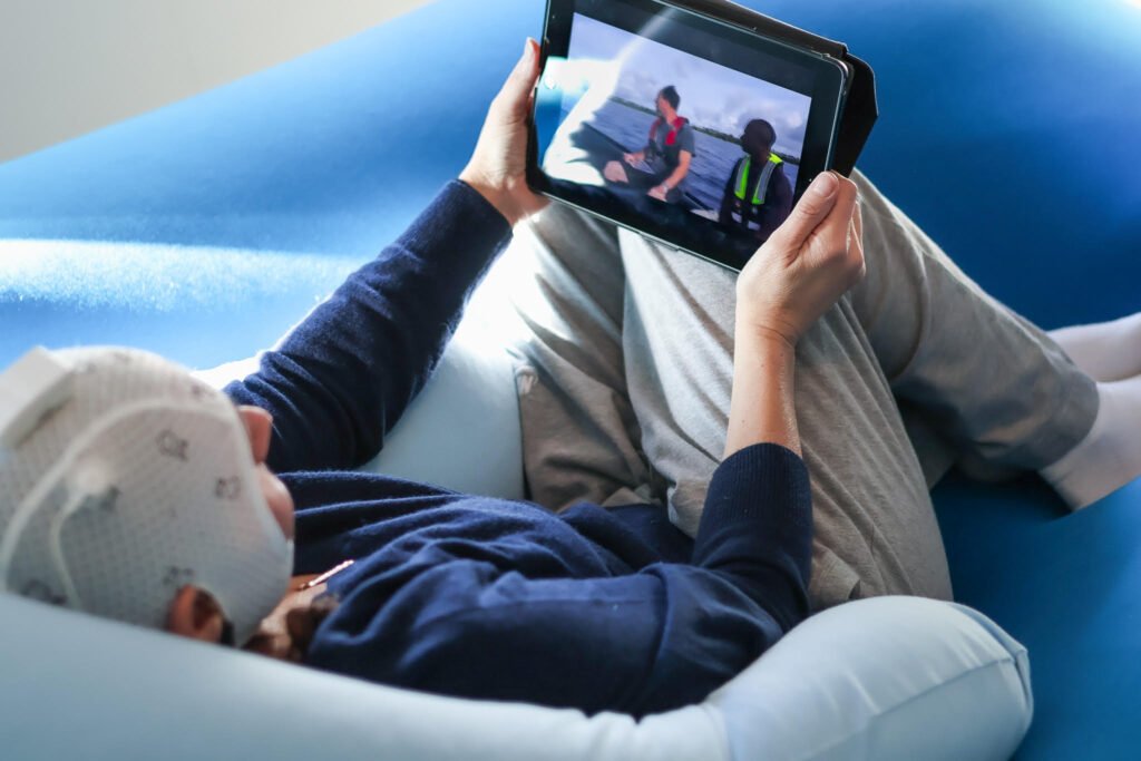 neuro in beanbag chair